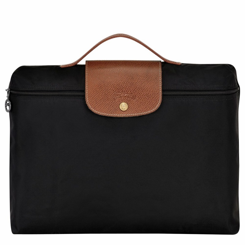 Black Longchamp Le Pliage Original S Men's Briefcase Bags